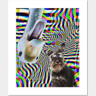 Trippy animals Posters and Art